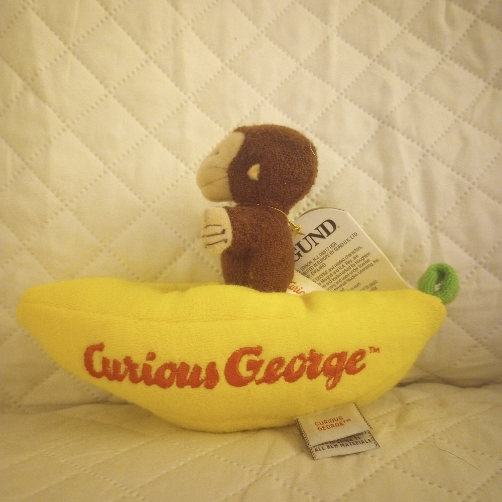 Curious George Floating Stuffed Animal 8"